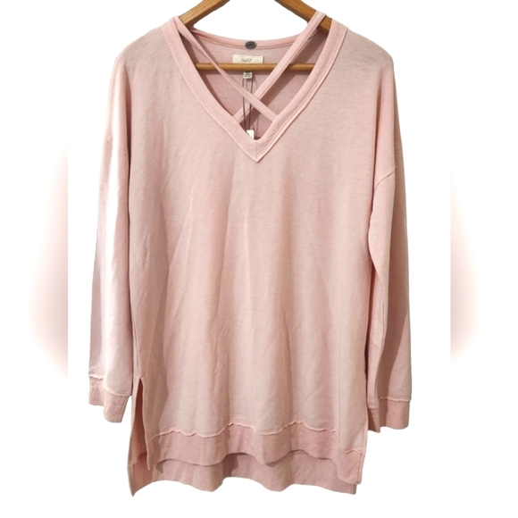 Cupio Light Blush Long Sleeve T-Shirt Top. Size M - Picture 1 of 8